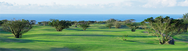 芭蕉布ゴルフコースの景色